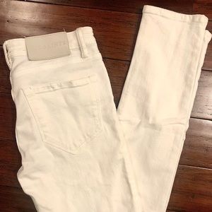 all saints / mast white distressed jeans